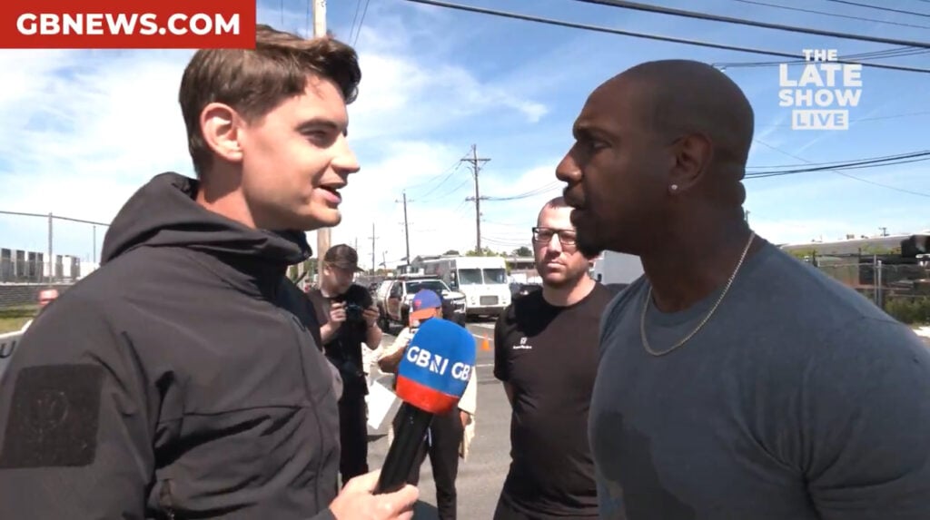 GB News Reporter Stays Calm as Protester Threatens to ‘Break His Jaw’ on Live TV