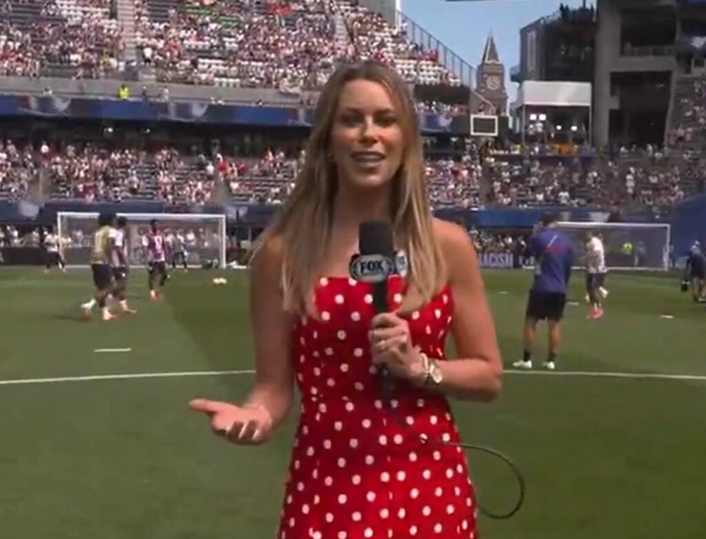Fox Presenter Soaked By Sprinklers At USA’s World Cup Win Over Australia