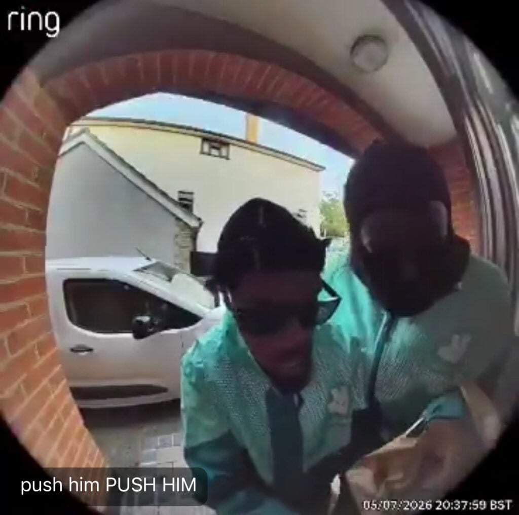 Fake Deliveroo Riders Caught On Camera Trying To Force Way Into Essex Home