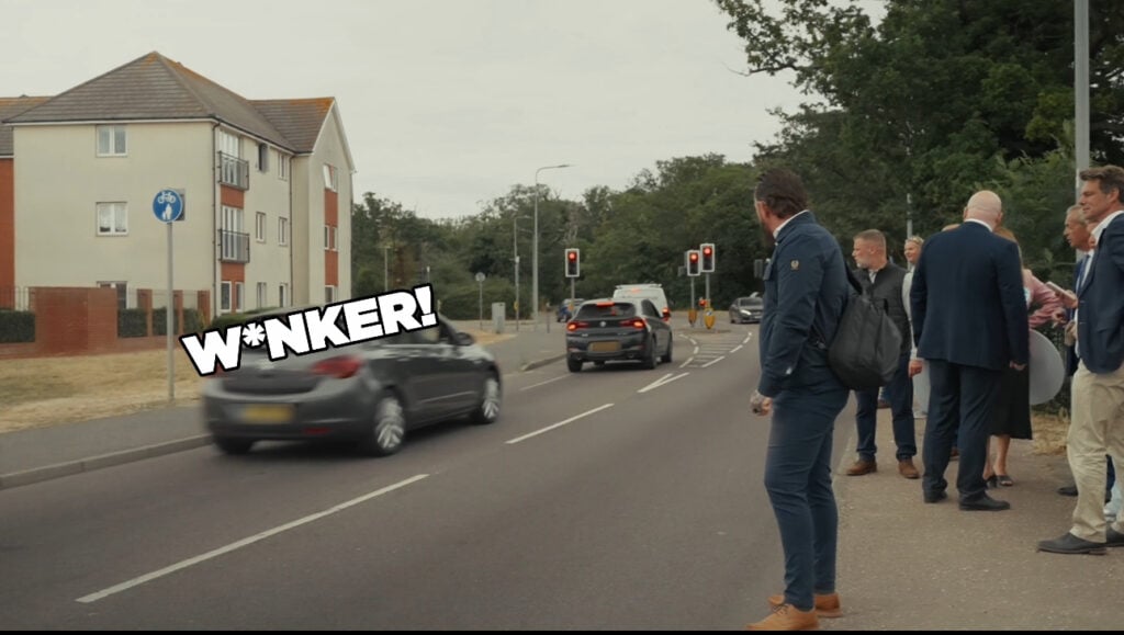 Woman Crashes Car Moments After Calling Farage a ‘W*r’ in Viral Clip
