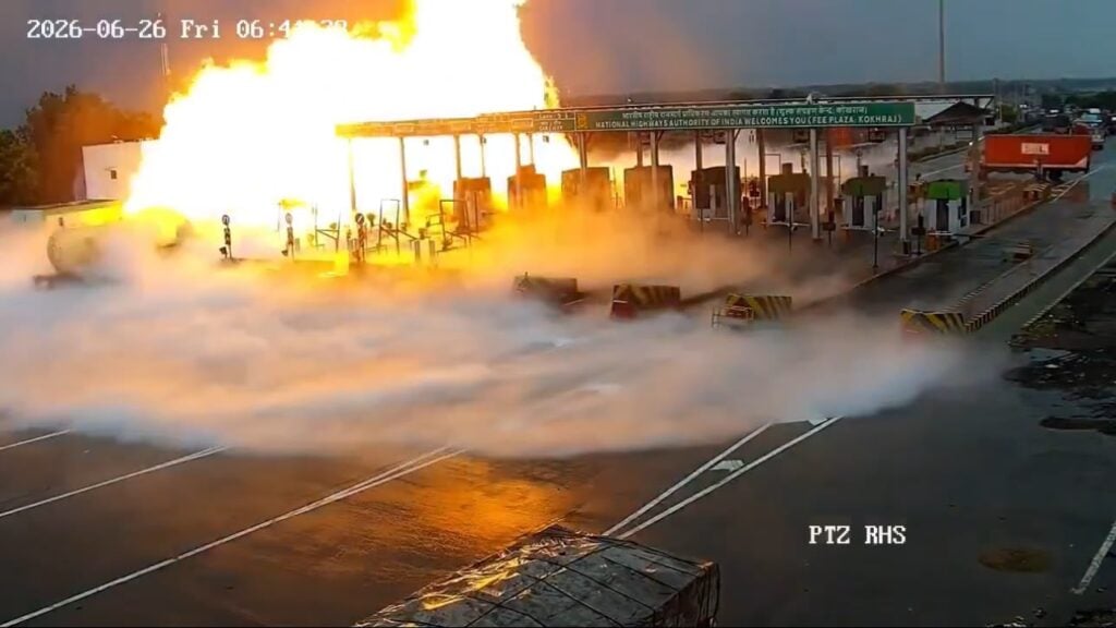 Four dead as LPG tanker fire hits UP toll plaza