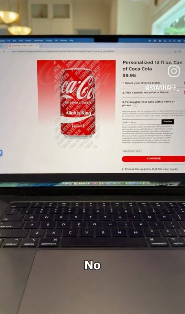 Coca-Cola Can Tool Blocks ‘Jesus is King’ but Allows Others, Sparking Accusations