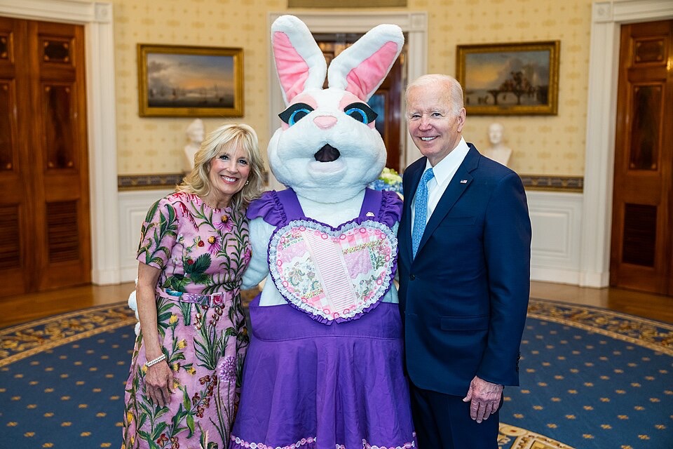 Easter Bunny Appears to Steer Joe Biden Away From Afghanistan Question at White House