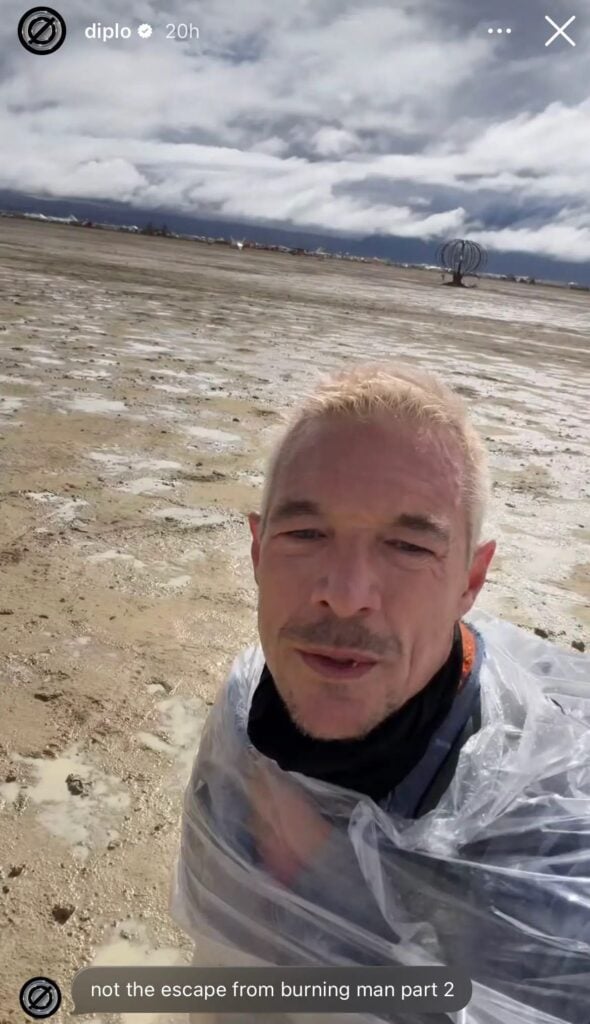 DJ Diplo Walks Six Miles to Escape Muddy Burning Man Festival