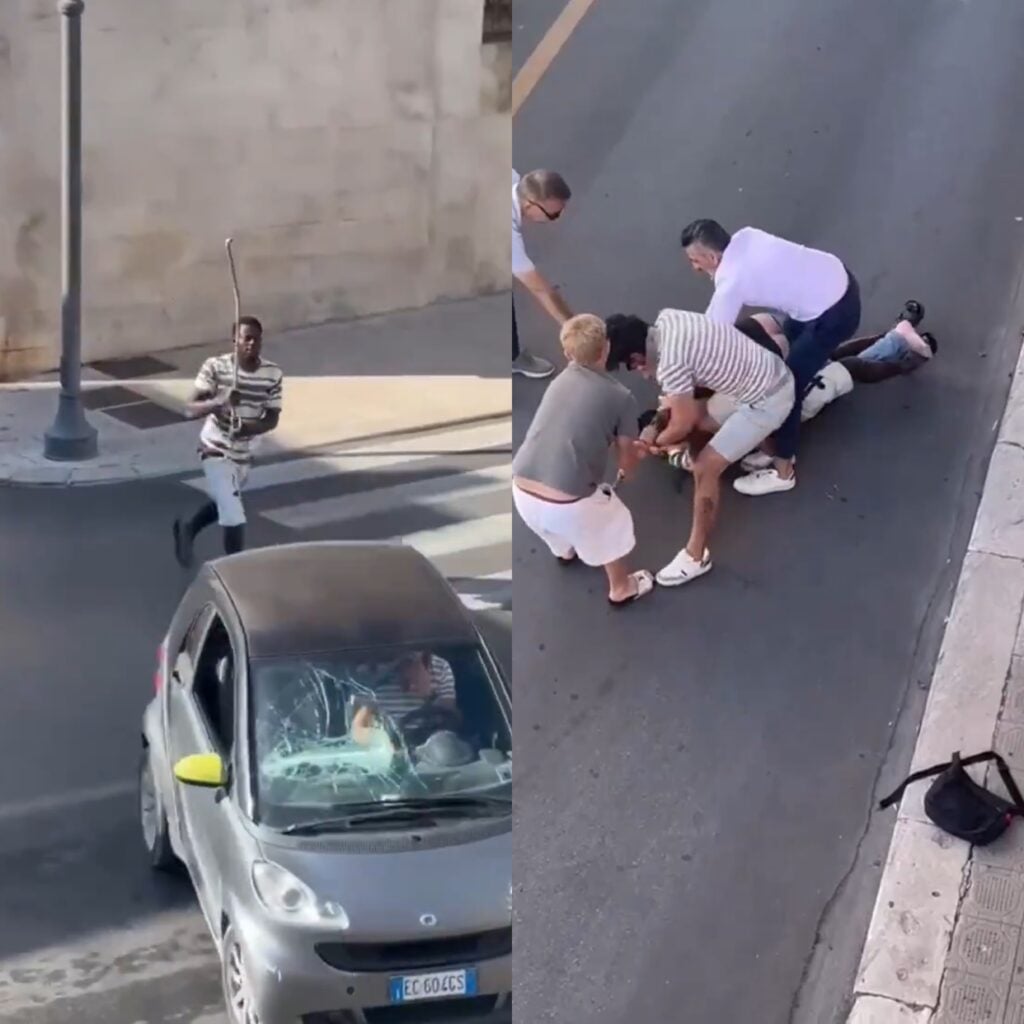Ghanaian man arrested after attacks on people and vehicles in Italian town of Martina Franca